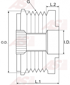 IK5353 | AUTO STARTER | KOŁO PASOWE DO ALTERNATORA IK5353 