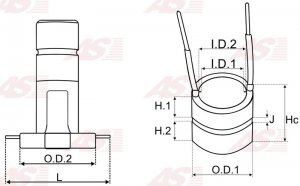 UD11403ABEC | AUTO STARTER | Pierścienie ślizgowe do alternatora UD11403ABEC 