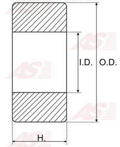 NTN60032RS/C3 | AUTO STARTER | ŁOŻYSKO NTN60032RS/C3 