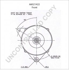 66021422 | PRESTOLITE LEECE NEVILLE | ALTERNATOR 66021422 
