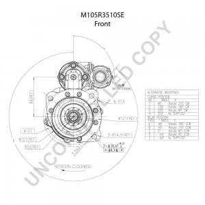 ROZRUSZNIK [PL] OE. PRESTOLITE M105R3510SE [24V][7.5kW] M105R3510SE 