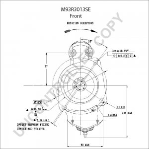 M93R3013SE | PRESTOLITE LEECE NEVILLE | ROZRUSZNIK [PL] [24V][6kW] M93R3013SE 